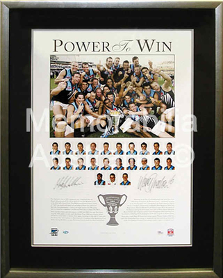 adelaide port premiership 2004 power memorabilia lithograph details au