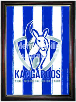 Kangaroos Framed Logo Poster :: North Melbourne Kangaroos :: AFL ...