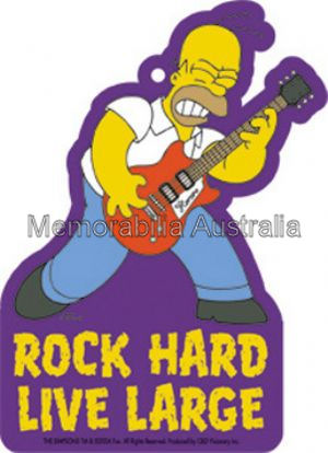 Sticker Rock and Roll Homer
