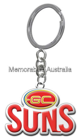 Gold Coast Suns Logo Key Ring :: Gold Coast Suns :: AFL - Aussie Rules ...