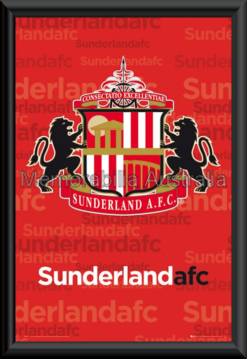 Sunderland Logo Poster framed :: English Football - EPL :: Football -  Soccer :: Sports Memorabilia :: Memorabilia Australia