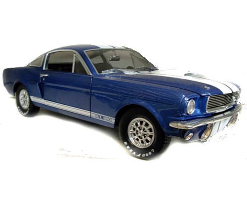 1:18 1966 Ford Shelby Mustang GT350 Street Blue/White :: Shelby ...