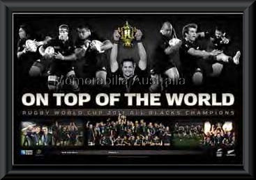 2011 All Blacks RWC Champions Print Framed :: New Zealand ...