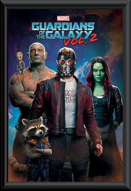 Guardians of the Galaxy 2 Group framed poster :: Marvel Comics :: Movie ...