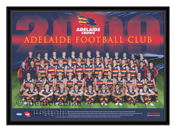 2009 Framed Team Poster Adelaide Crows