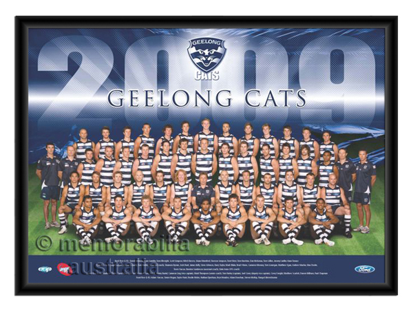 2009 Framed Team Poster Geelong Cats