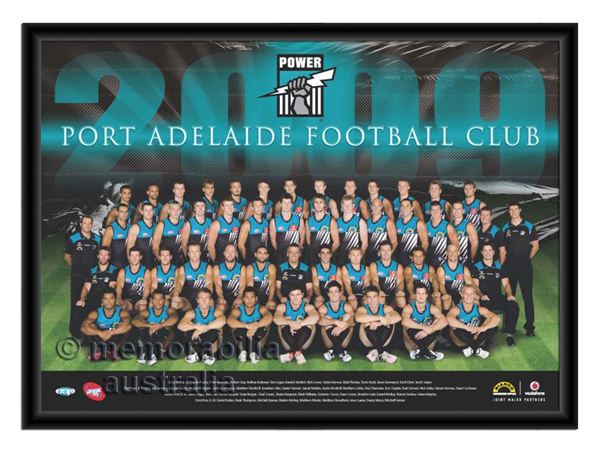 2009 Framed Team Poster Port Adelaide