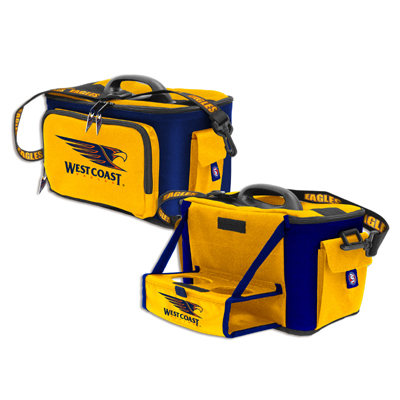 West Coast Eagles Cooler Bag with Drink Tray