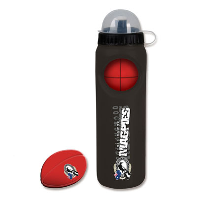 Collingwood Magpies Drink Bottle with Stress Ball