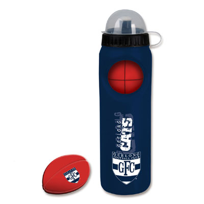 Geelong Cats Drink Bottle with Stress Ball