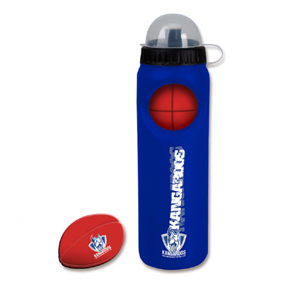 North Melbourne Kangaroos Drink Bottle with Stress Ball
