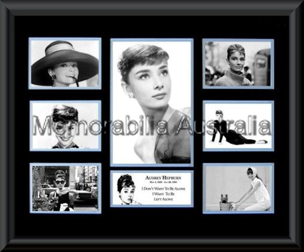 Audrey Hepburn Photo Montage Framed