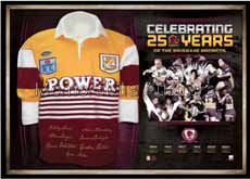 Brisbane Broncos 25 year anniversary jersey