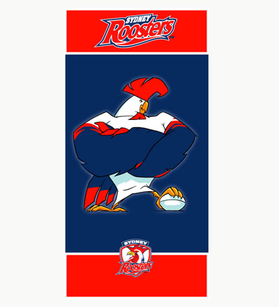 Sydney Roosters Mascot Beach Towel