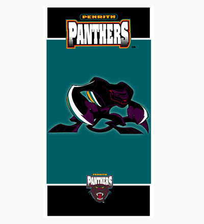Penrith Panthers Mascot Beach Towel