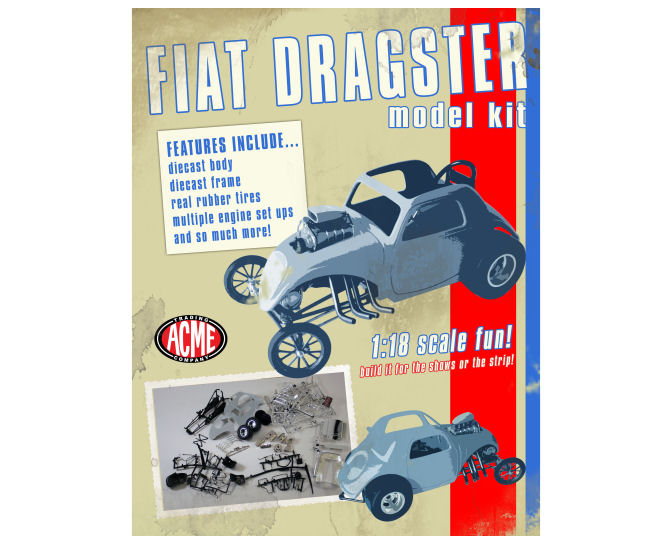 1:18 Flat Dragster Metal Kit