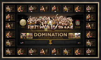 Hawthorn 2014 Premiership Team Signed "Domination" Lithograph 