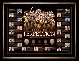 Hawthorn 2014 Premiership Dual Signed "Reigning Perfection" Lithograph