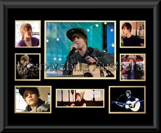 Justin Bieber Photo Montage Framed