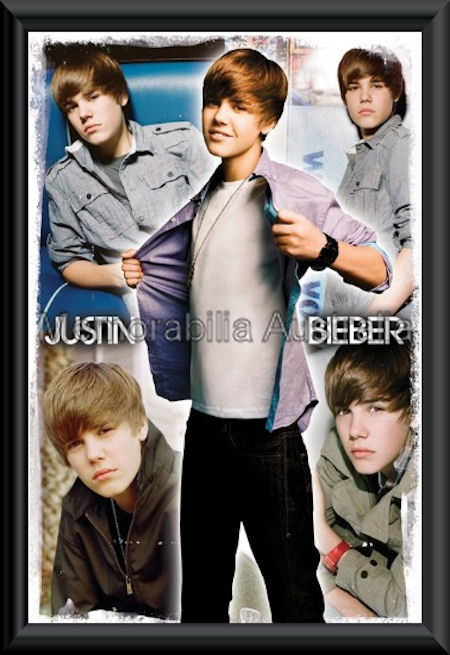 Justin Bieber Framed Shirt Poster