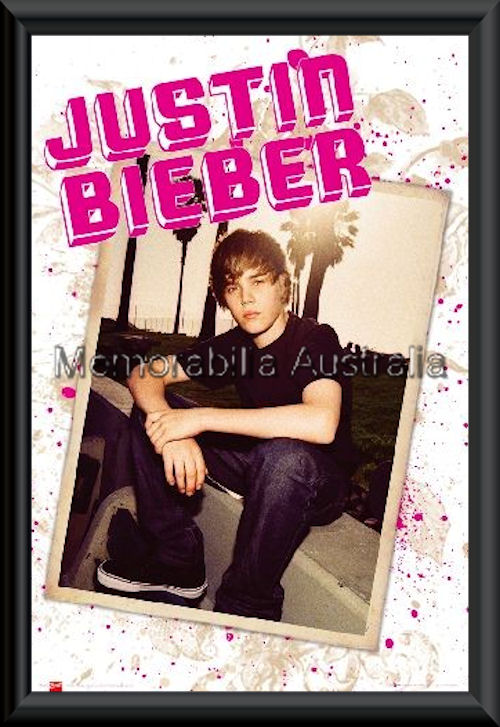 Justin Bieber Poster Framed
