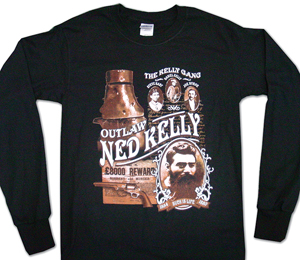 Ned Kelly Long Sleve Kelly Gang Tee