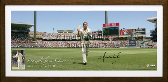 Warne 'Farewell from Sydney' Panoramic