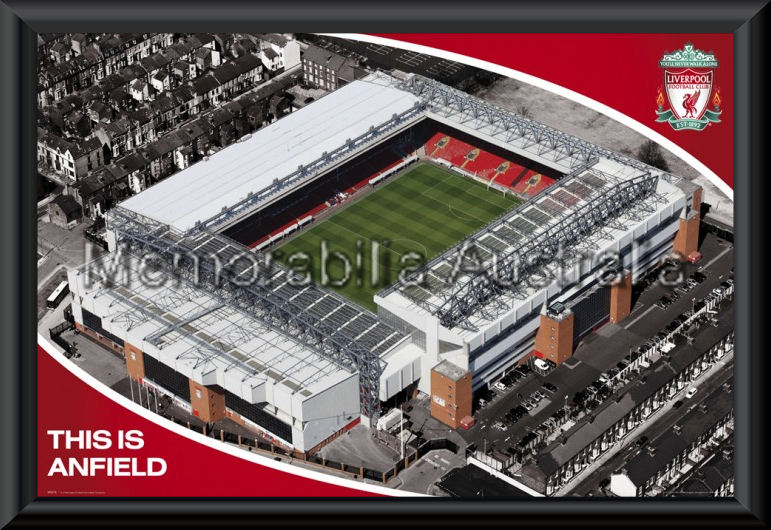 This Is Anfield Poster Framed Liverpool English Football Epl Football Soccer Sports Memorabilia Memorabilia Australia