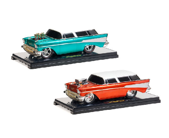 1:18 Ground Pounders '57 Chevy Nomad Mix 01