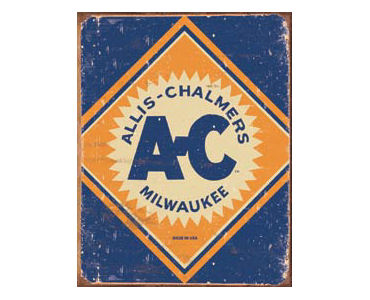 Allis Chalmers Logo Tin Sign