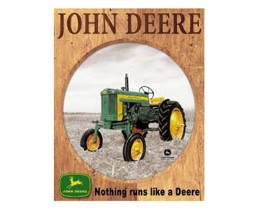 John Deere 320 Tin Sign