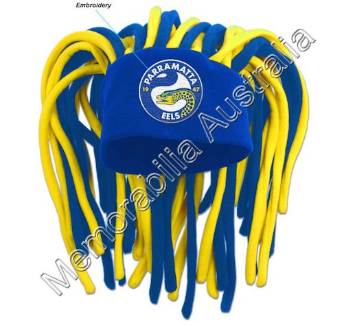 Parramatta Eels NRL Dreadlock Fun Hat