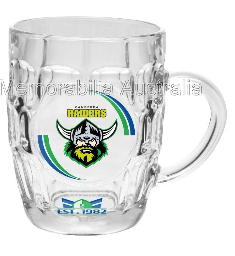Canberra Raiders, NRL Dimpled Stein Glass