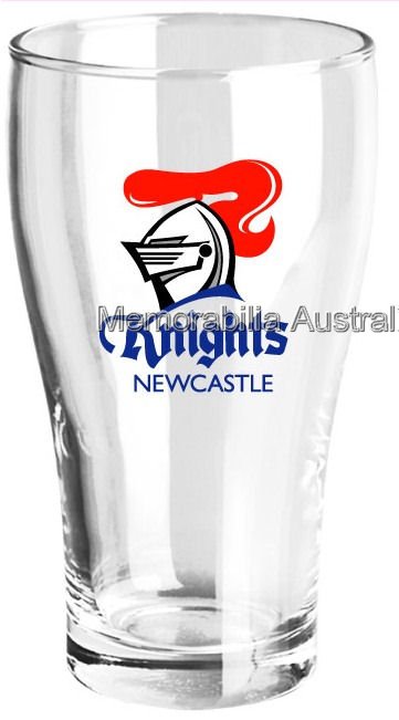 Newcastle Knights Set Of 2 Schooner Glasses