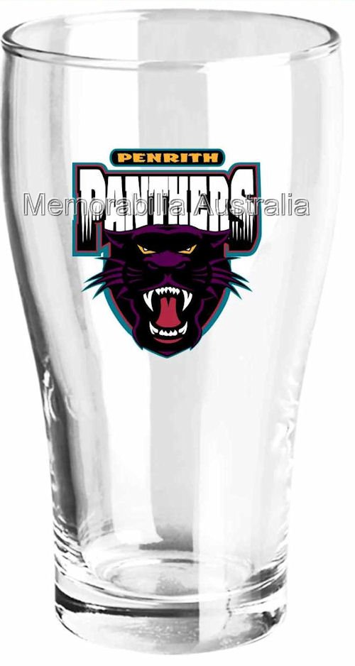 Penrith Panthers Set Of 2 Schooner Glasses