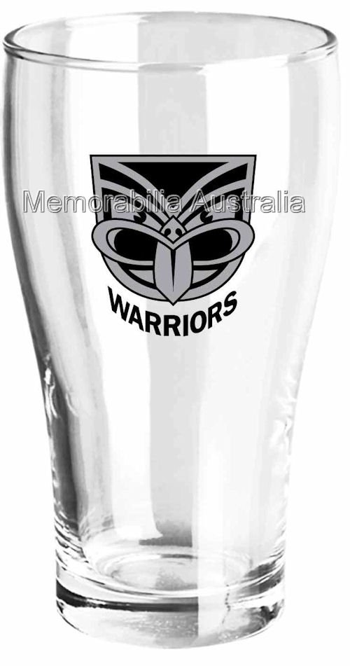 New Zealand Warriors Set Of 2 Schooner Glasses
