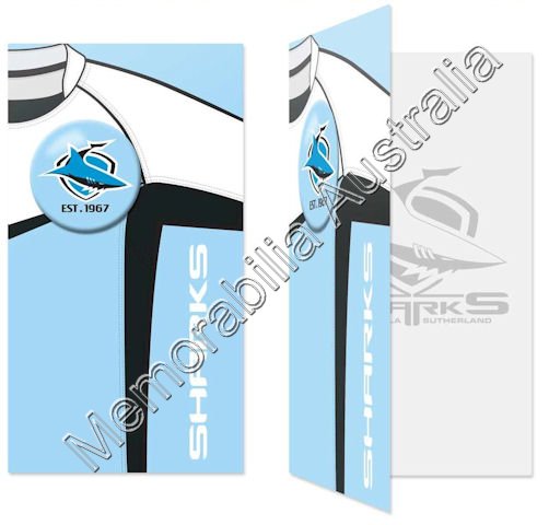 Cronulla Sharks NRL Badge Card