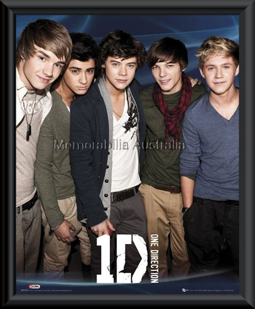 One Direction Mini Poster Framed