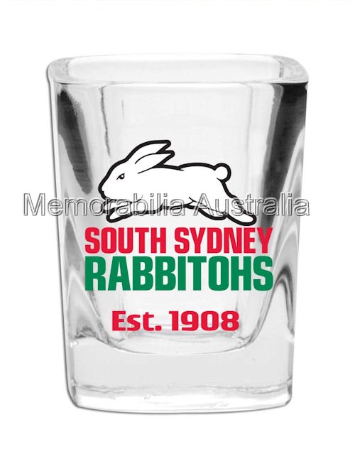 South Sydney Rabbitohs Set Of 2 Shot Glasses