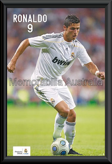 Ronaldo Real Madrid Poster Framed