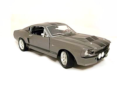 1:18 1967 Ford Shelby Mustang Custom GT500 Silver