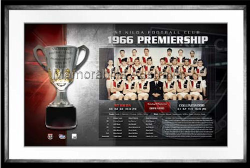 St Kilda 1966 Premiers Cup Framed