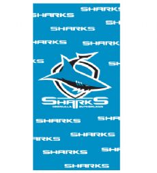 93034 CRONULLA SHARKS NRL TEAM LOGO GIFT WRAP PRESENT WRAPPING PAPER 