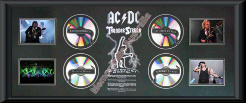 ACDC 4 Disc Framed Printed Matt
