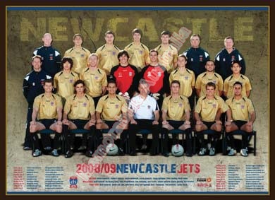 2008/09 Newcastle Jets Team Poster