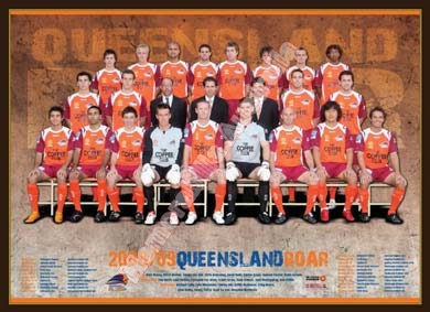 2008/09 Queensland Roar Team Poster