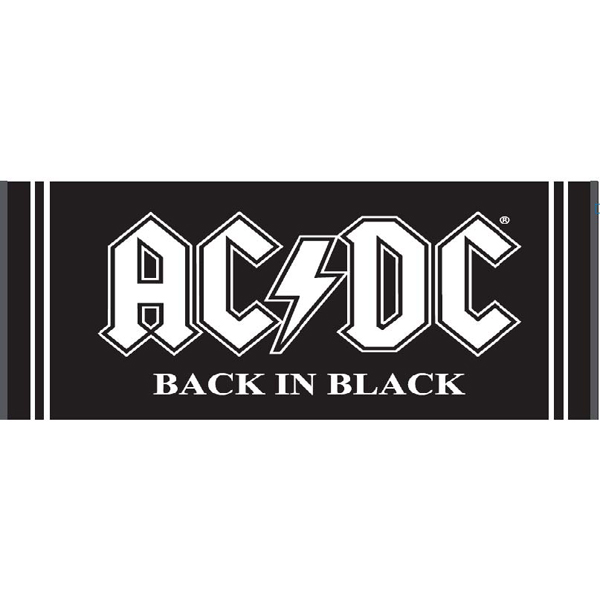 ACDC Jumbo Beach Towel - Back in Black