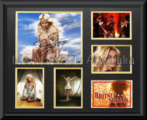 Britney Spears LE Montage Mat Framed