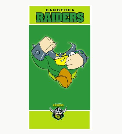 Canberra Raiders Mascot Beach Towel