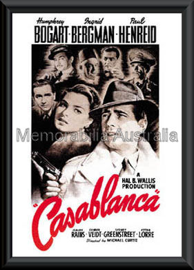 Casablanca Poster Framed